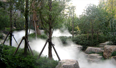 環(huán)保霧效——水立方霧森系統人工霧景